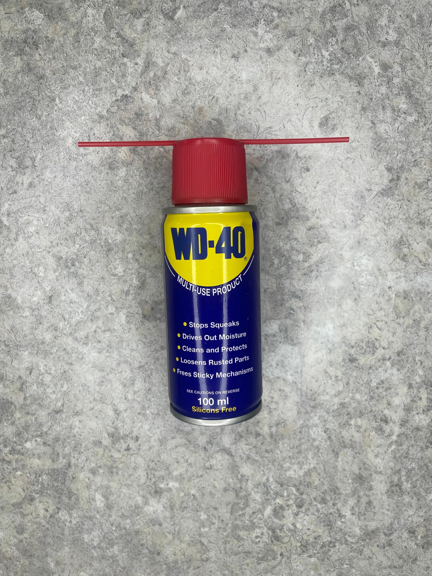 Универсальная смазка WD-40 100мл бесцветная, в баллончике, с трубочкой