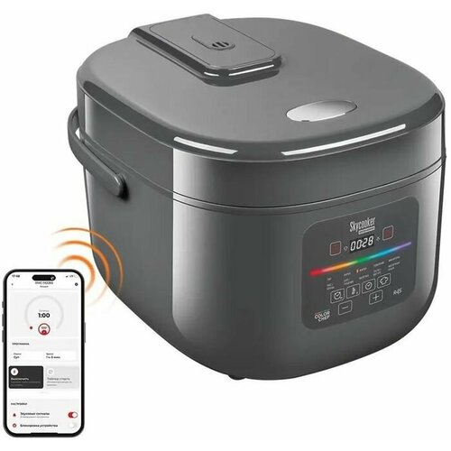 Мультиварка Redmond MC100S 5 л 860 Вт 12 программ серый 9780₽