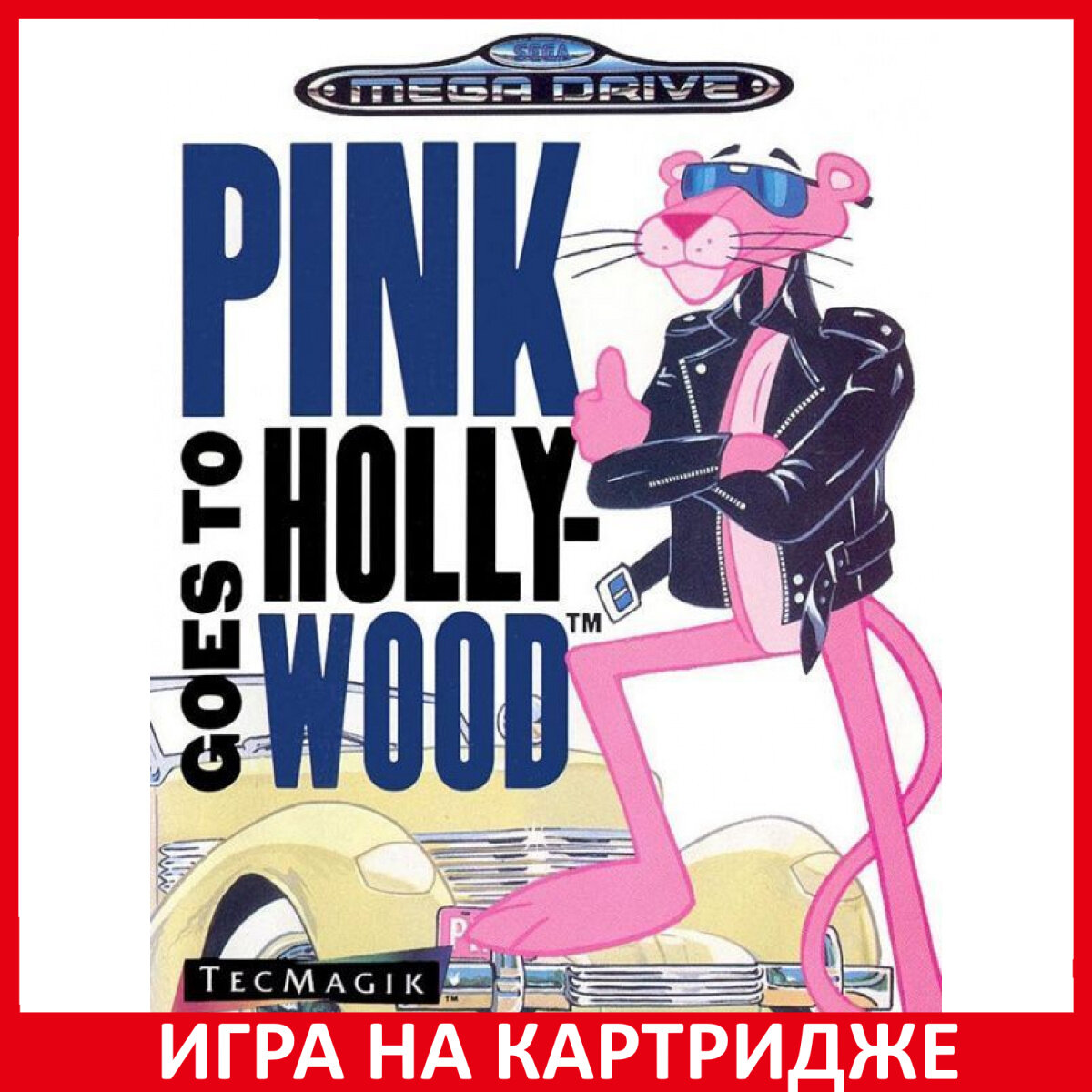 Игра Pink Goes to Hollywood Русская Версия 16 bit Картридж для Sega
