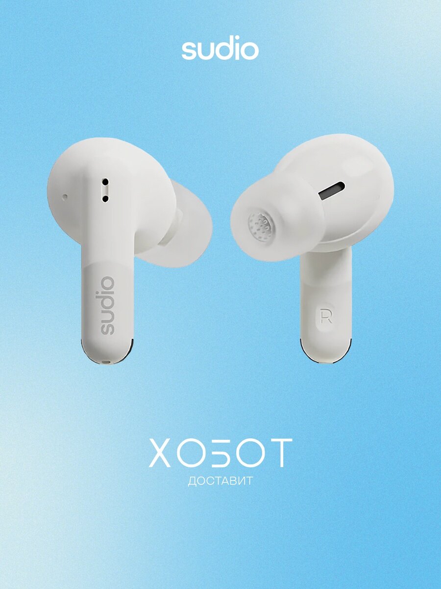 Наушники Sudio D1 Earbuds белый