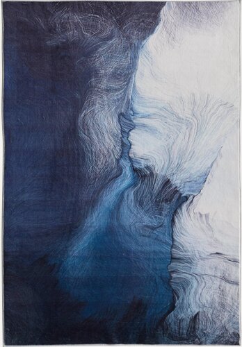 Изображение товара Ковер принтованный высокоплотный "Silk A338 200 x 300 см", синий