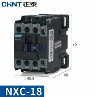 Оригинальный контактор CHINT NXC-18 18A 1NO + 1NC AC 24 В 36 В 48 В 110 В 127 В 220 В 380 В 415 В CJX2 NXC LC1, AC 220V