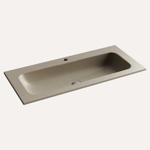 Изображение товара Раковина накладная для ванной Ceramicanova Grace, с отверстием под смеситель, 1010*457*137 мм, цвет капучино матовый