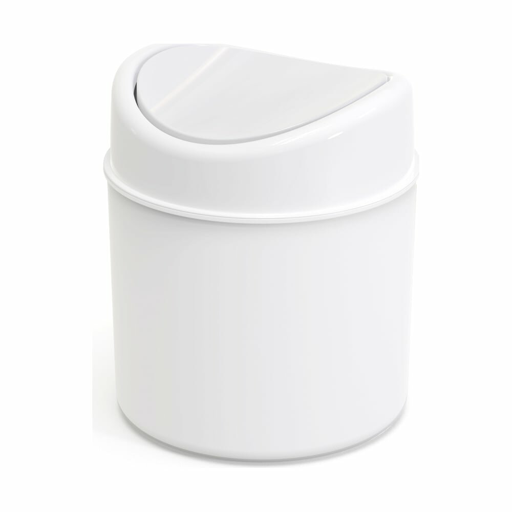 Контейнер для мусора полимербыт Breeze 1л (белый) 433901500