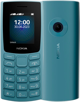 Сотовый телефон Nokia 110 TA-1567 DS Blue (2G,2*SIM,1.8",320х240, mSD до 32Gb,0.1Мп,1000 мАч, FM, BT)