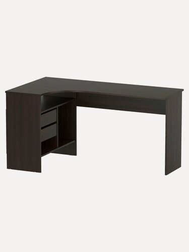 Изображение товара Компьютерный, письменный стол Бруклин угловой, с ящиками, 145х81х74 см, Венге, Левый