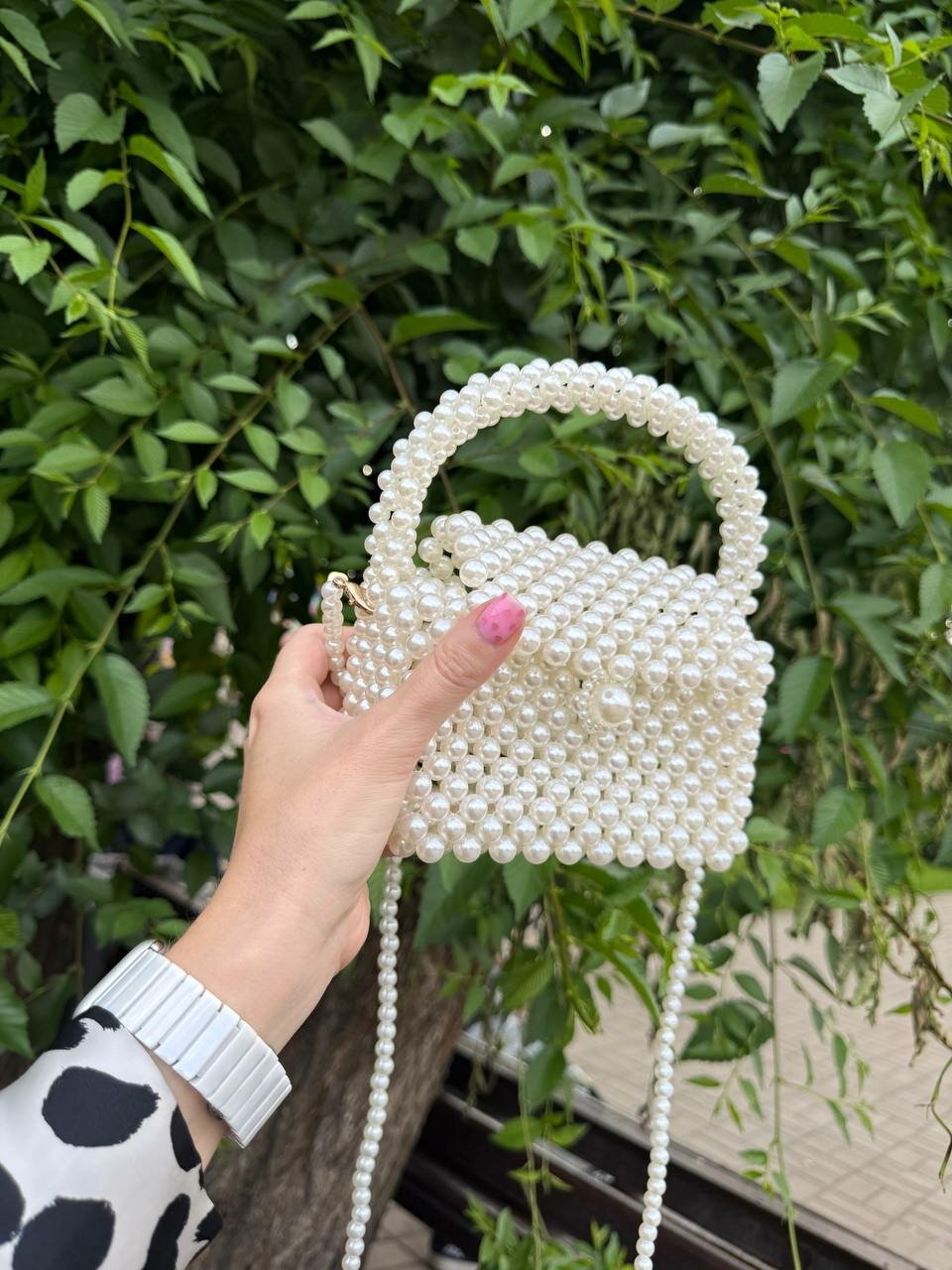 Сумка клатч  Мини сумка клатч из бусин на свадьбу, вечер, свидание