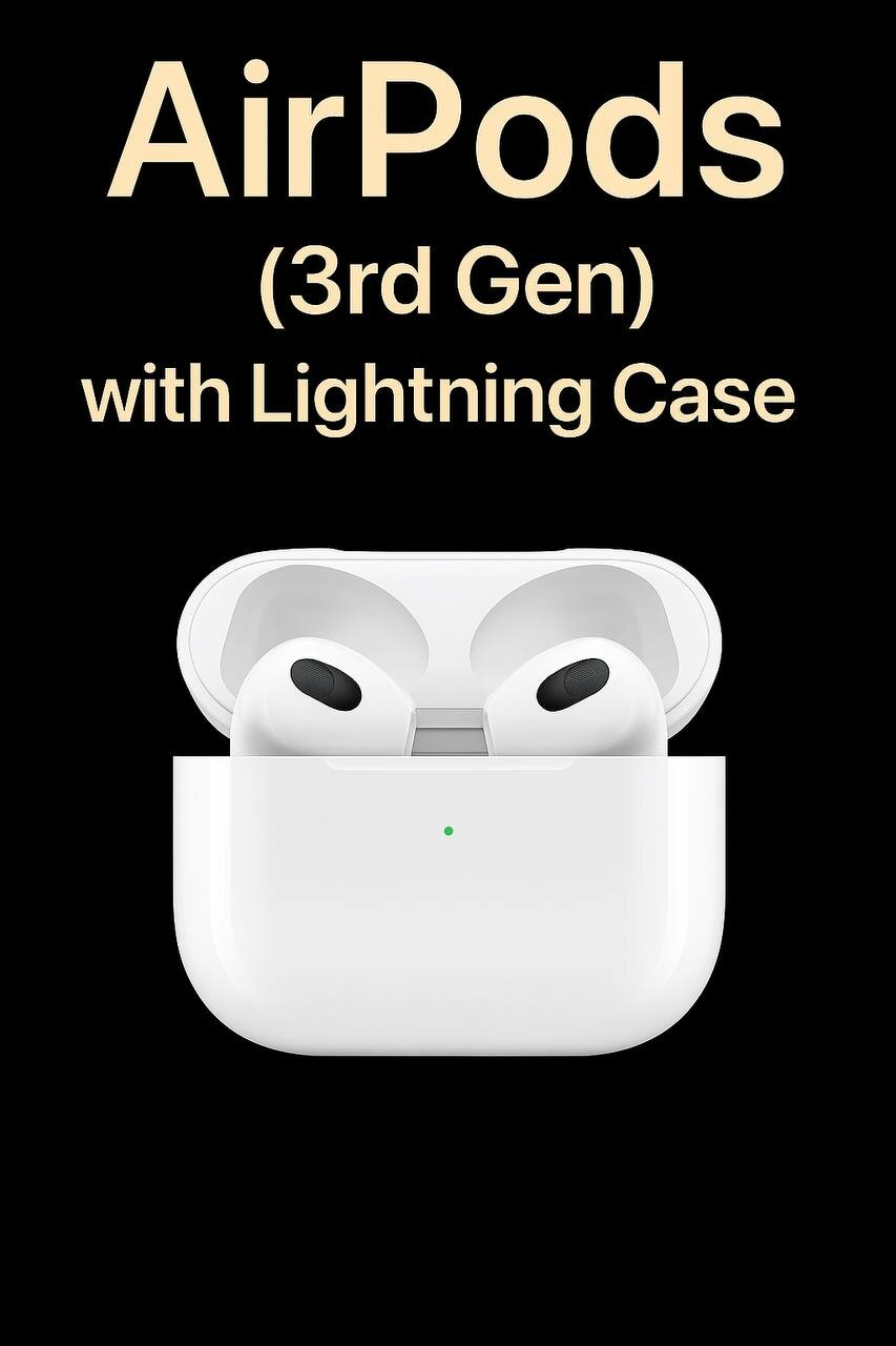 Наушники Apple AirPods (3rd Generation) With Lightning Case, с влагозащитой