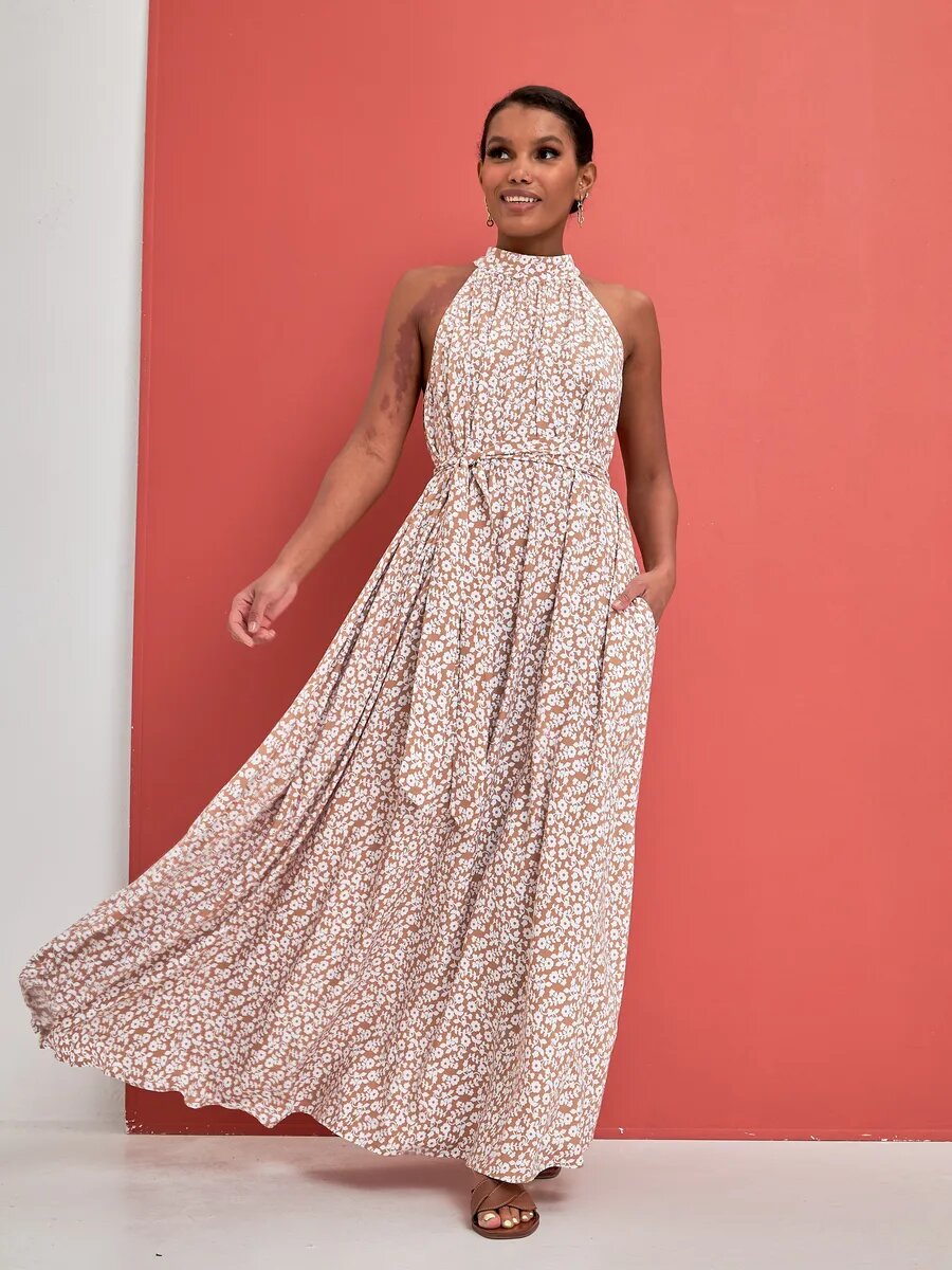 Сарафан YolKa_Dress, размер единый, желтый, бежевый