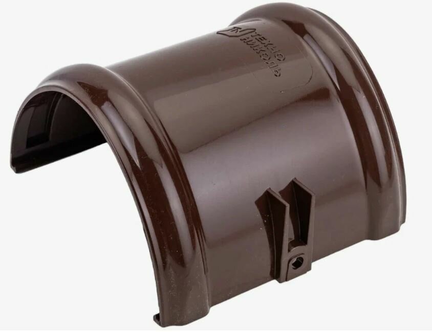 Соединитель желоба технониколь ПВХ 125/82мм коричневый RAL 8016