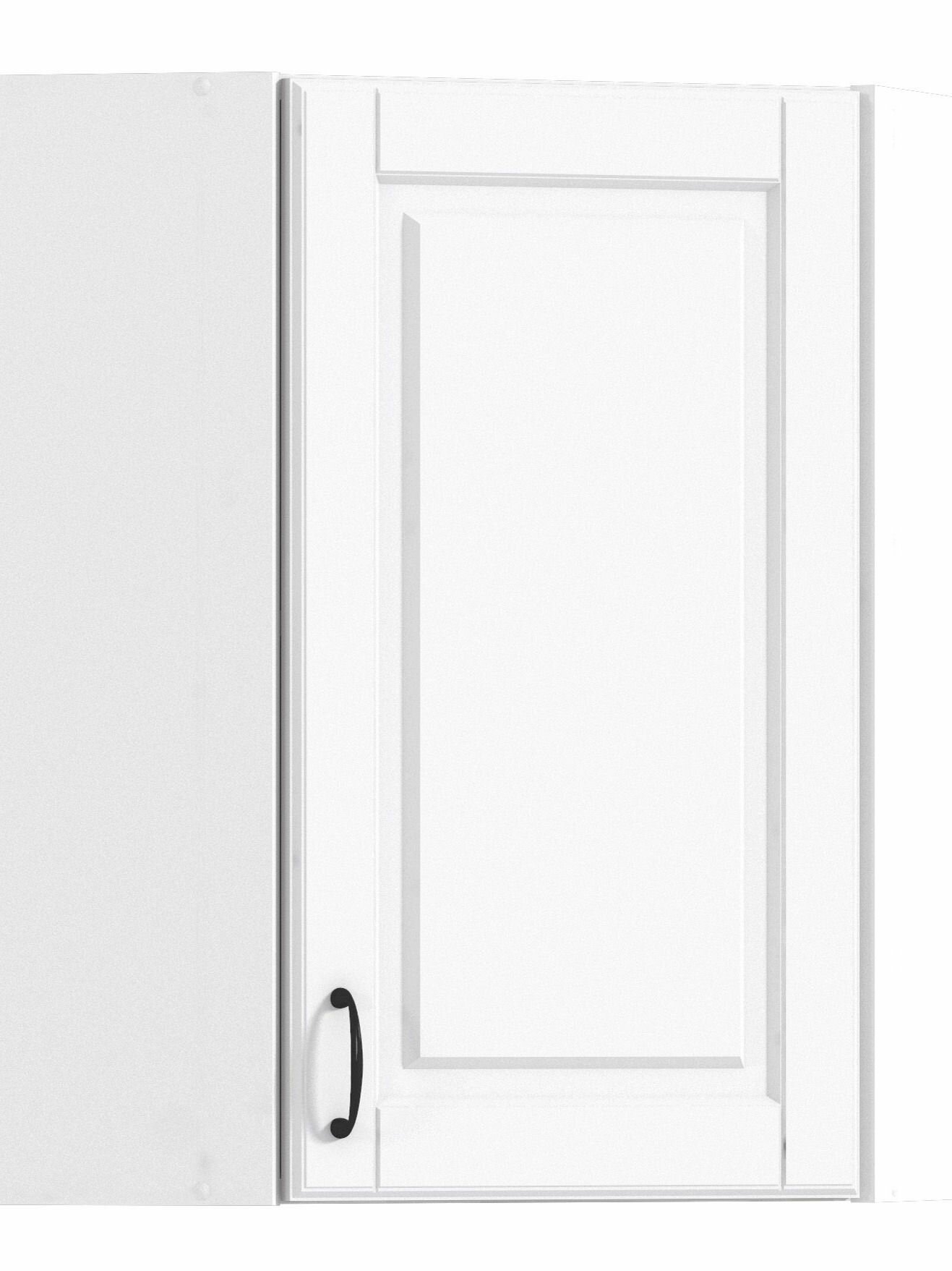 Кухонный модуль навесной столплит Регина РПУ/1-60 угловой Белый/Белый матовый 60х72х60 см.