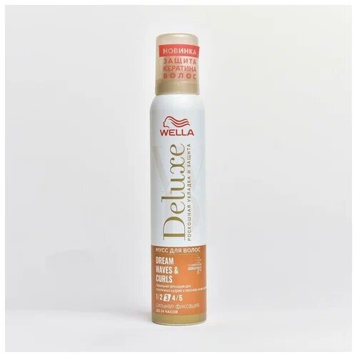 Wella Deluxe Dream Waves & Curls Мусс для укладки волос фиксация 3 200 мл. — фото 1