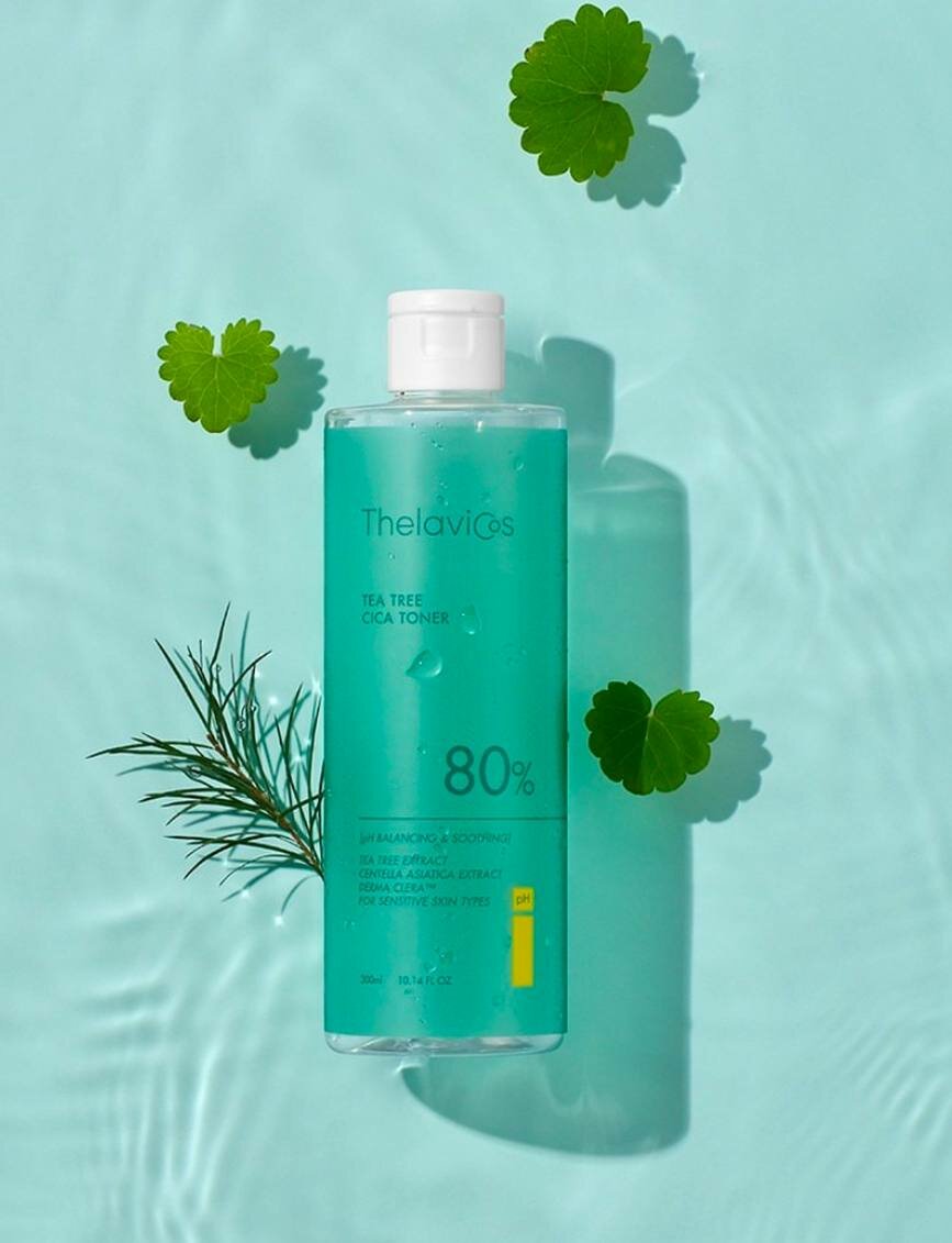 Тонер Thelavicos Tea Tree, 80%, контроль жирности, низкий pH, 150ml