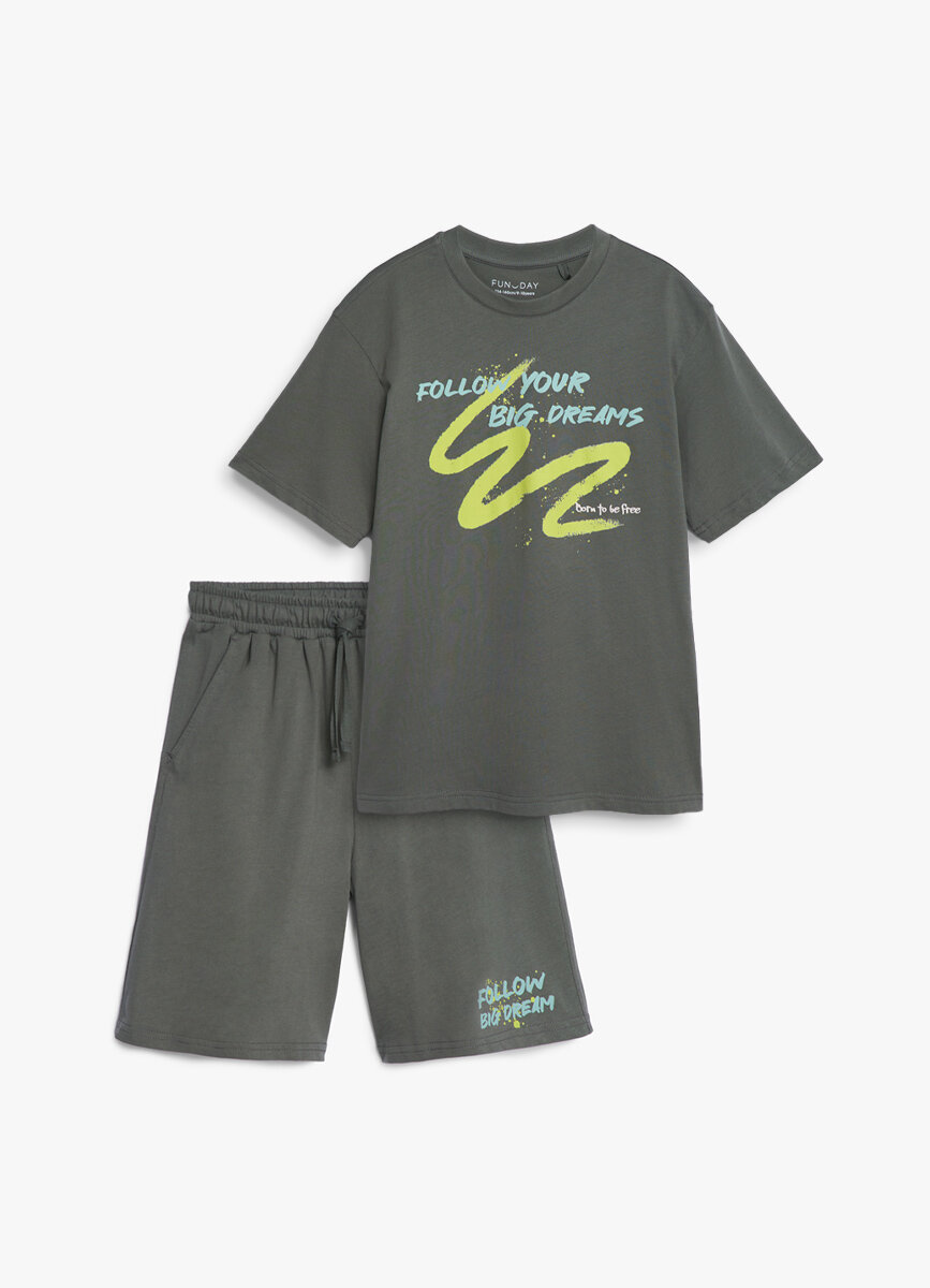 Пижама Funday размер 134-140 оливковый