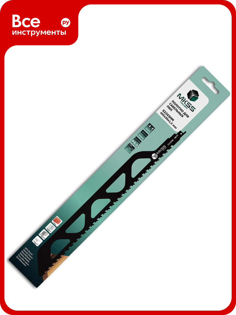 Полотно для сабельной пилы MKSS Toolbox MK0920 S2243HM 32TC по газобетону 455x50x1.5x12.7 мм MK09202243
