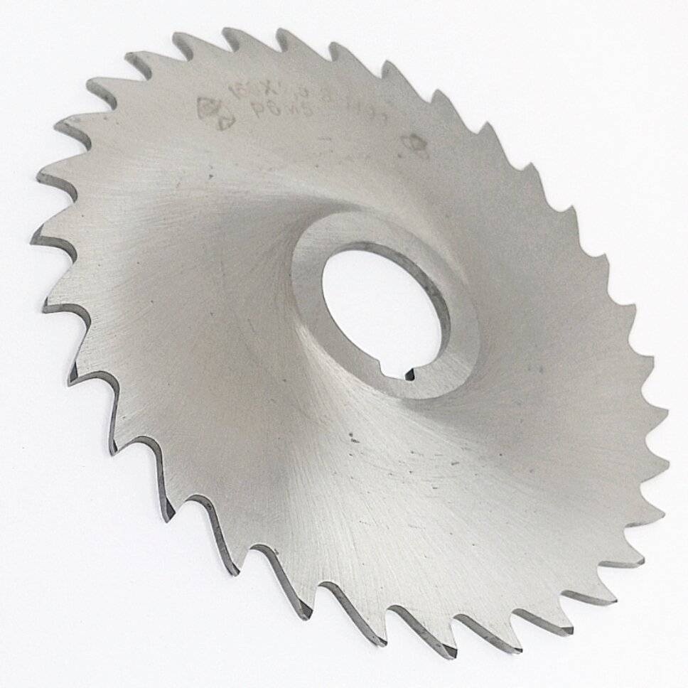 Фреза дисковая 2254-1498 отрезная/прорезная 160х2,5 z-32 Р6М5 (Тип-3, посадка-32мм, шпон паз-8мм, ступица-d47мм) ГОСТ 2679-93