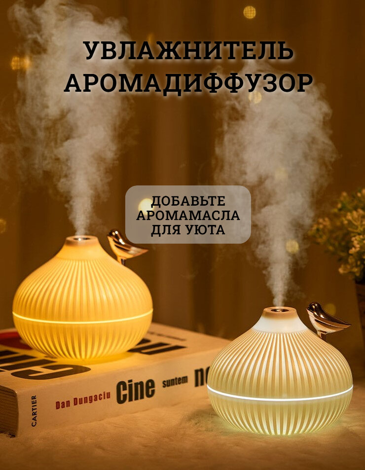 Картинки Увлажнитель воздуха Onion Humidifier 3в1 ночник увлажнитель, белый