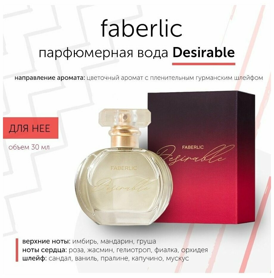 Faberlic Парфюмерная вода женская Desirable, 30 мл, — фото 1