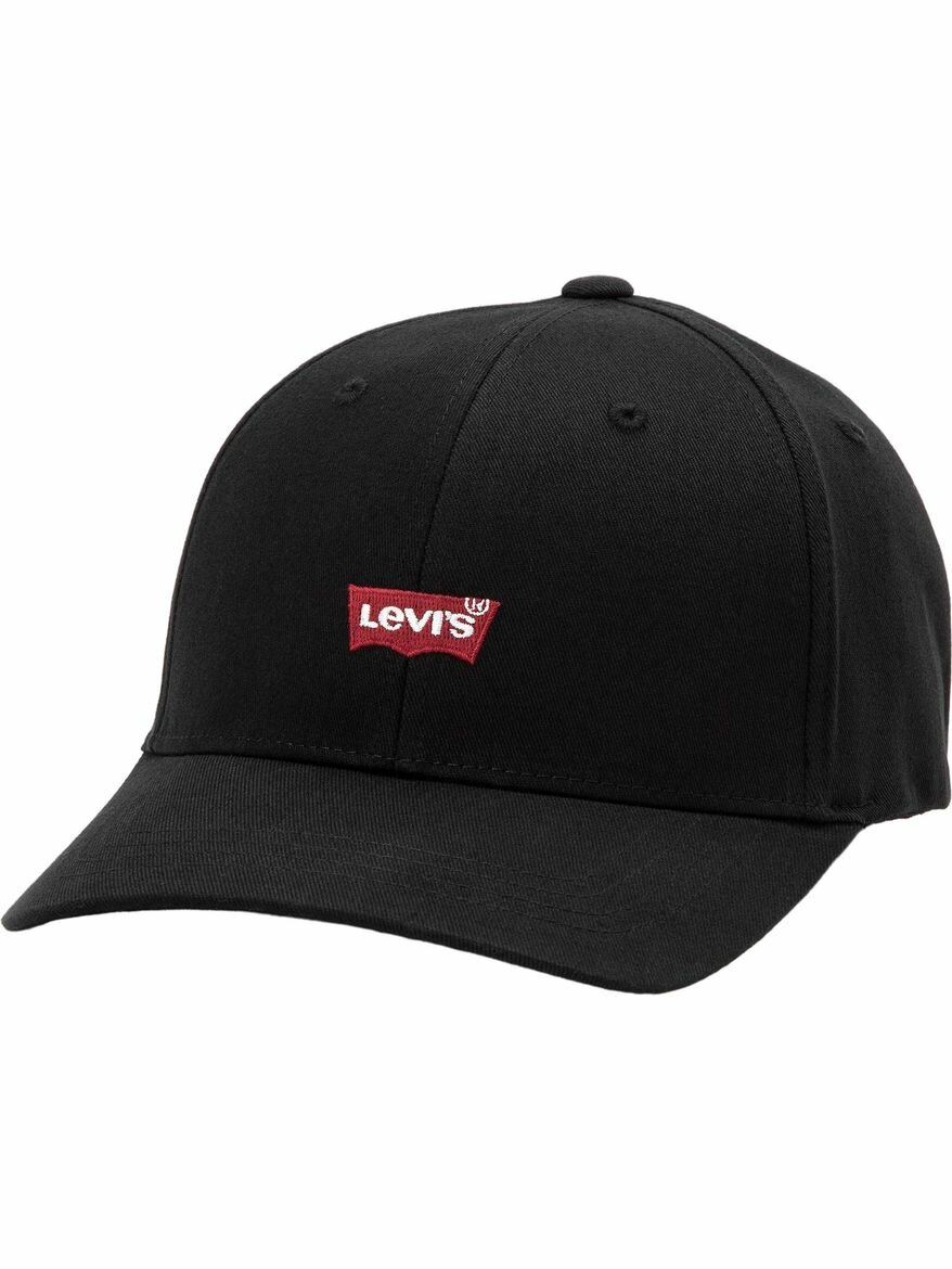 Бейсболка Levi's Housemark Flexfit Cap для мужчин, размер OS, черный