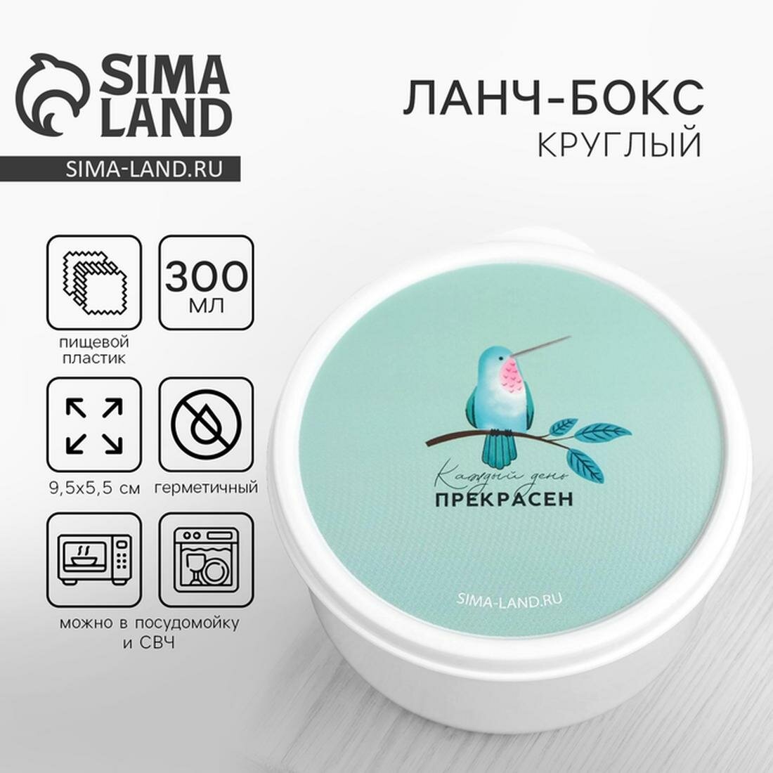 Хранение продуктов FoodVibes Ланч-бокс "Кажддый день прекрасен", 0,3 л