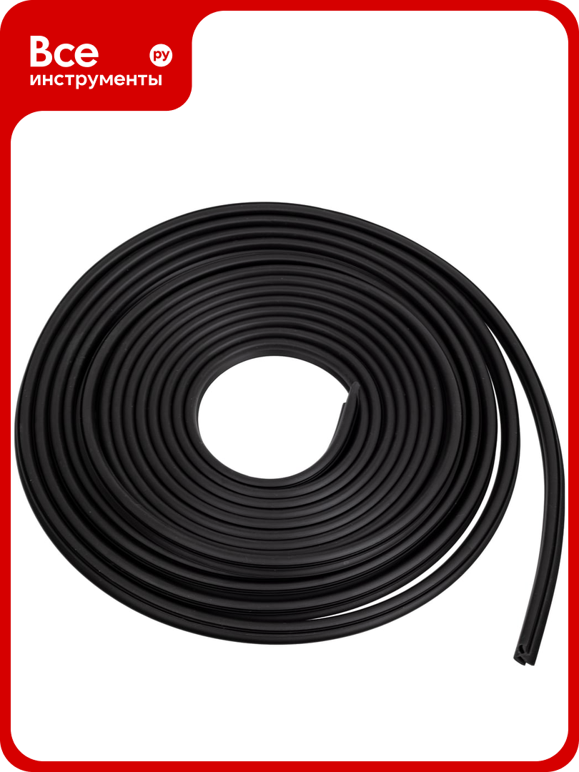 Уплотнительный профиль ТДВ для окон ПВХ аналог REHAU цвет черный 1501020