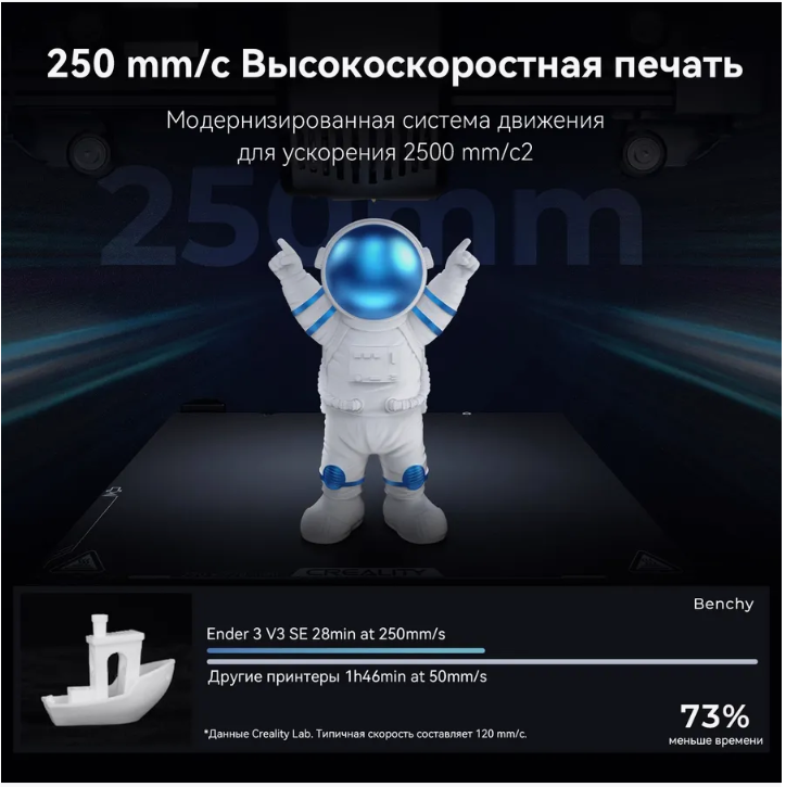 3D принтер Creality Ender-3 V3 SE, Печать с SD-карты,250 мм/с — фото 1