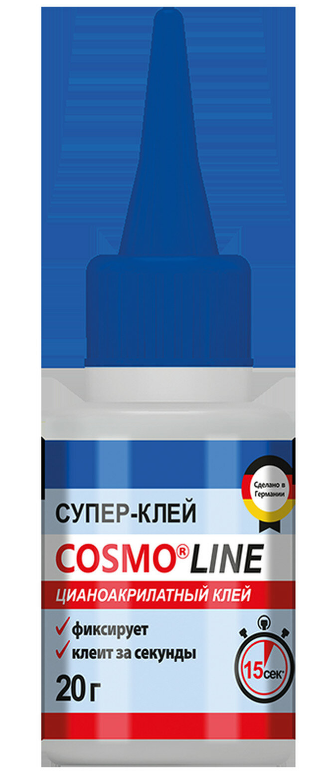 COSMO LINE (CA-500.390) Клей секундный флакончик 20гр