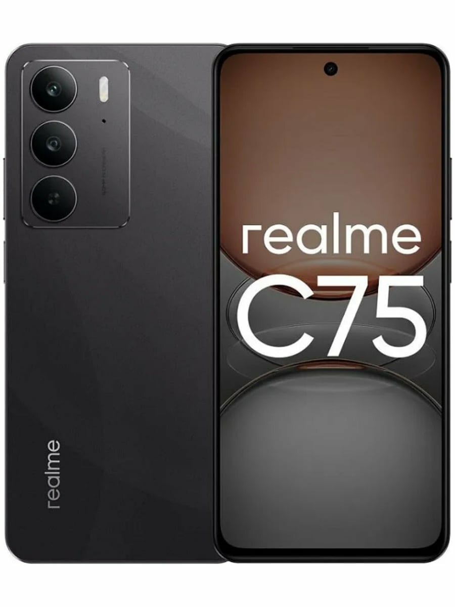 Смартфон Realme C75, 8/256Gb, Global, Dual nano SIM, Black (Черный)