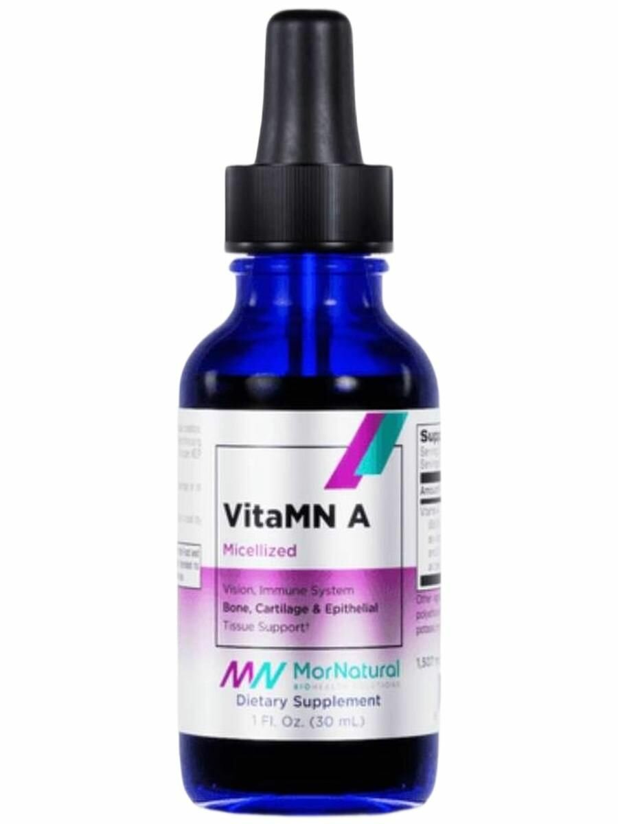 MorNatural, VitaMN A, витамин А, в жидкой форме, 30 мл фото