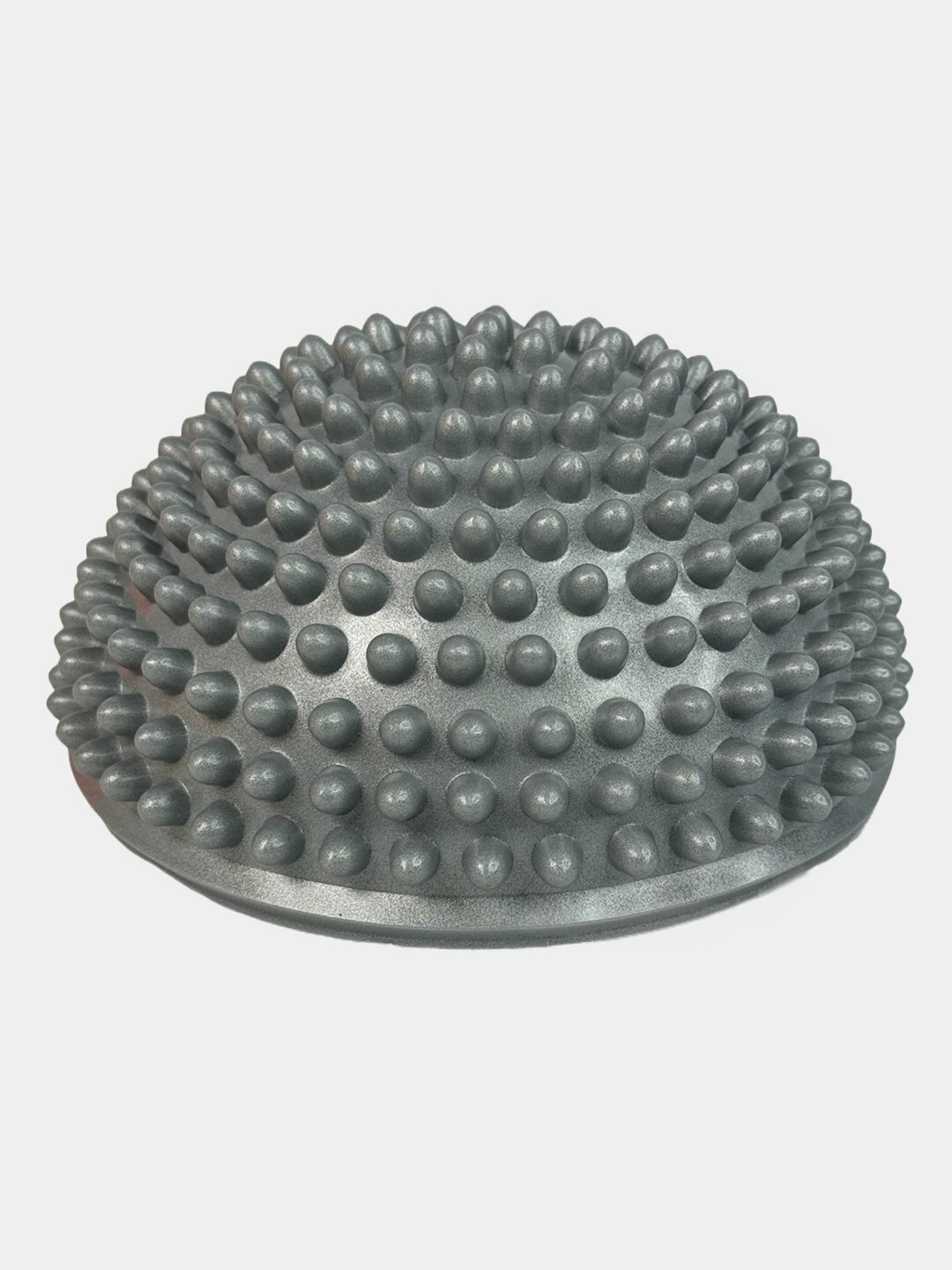 Балансировочная подушка степпер с шипами Без бренда, серая, диаметр 16 см — фото 1