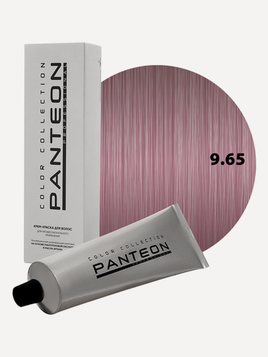 Изображение товара Стойкая крем краска для волос Пантеон Panteon 100 мл - PANTEON 9.65 Светлый блондин фиолетово-красный