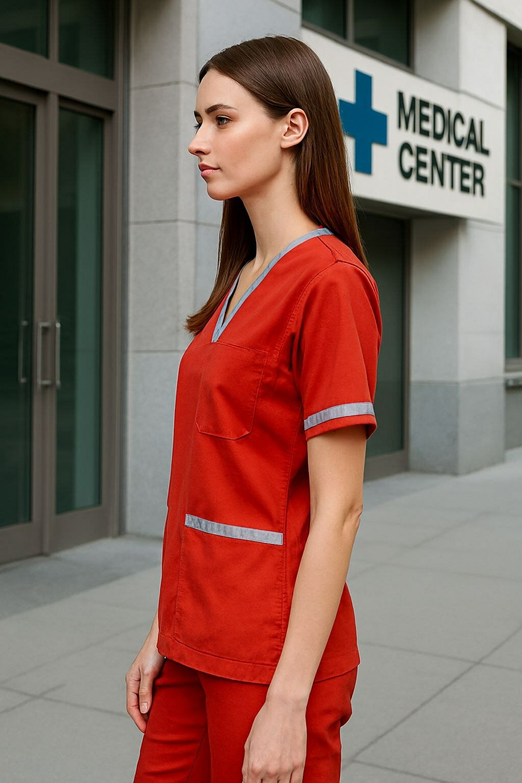 Халат с брюками, спецодежда "Лафсан", медицинский для женщин — фото 1