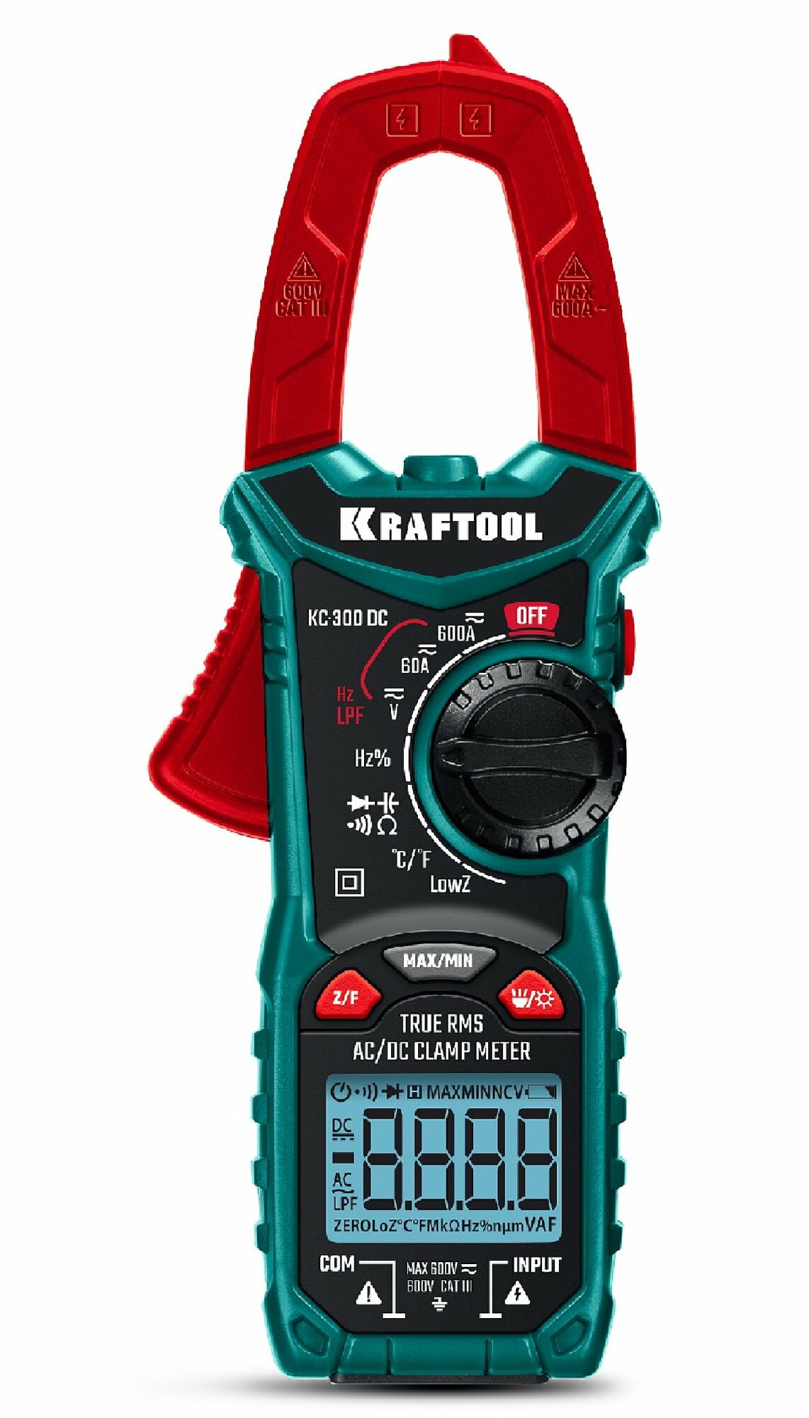KRAFTOOL KC-300DC Цифровые токовые клещи (59830) (59830)