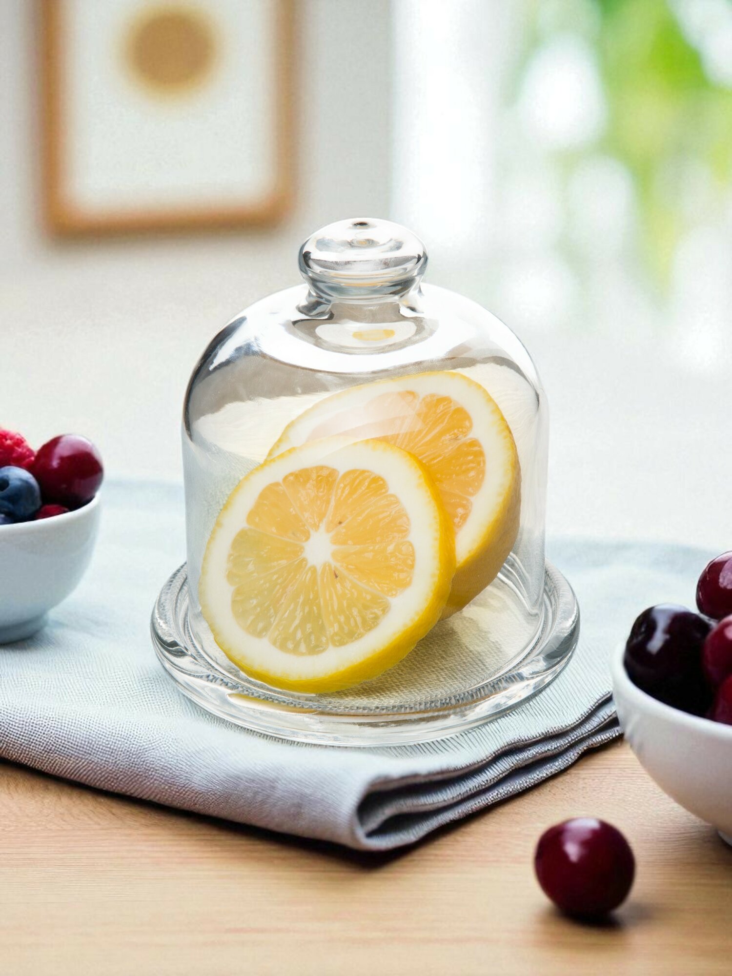 Блюдо Pasabahce "Бейзик", для лимона, бесцветное, стекло, 10 см — фото 1