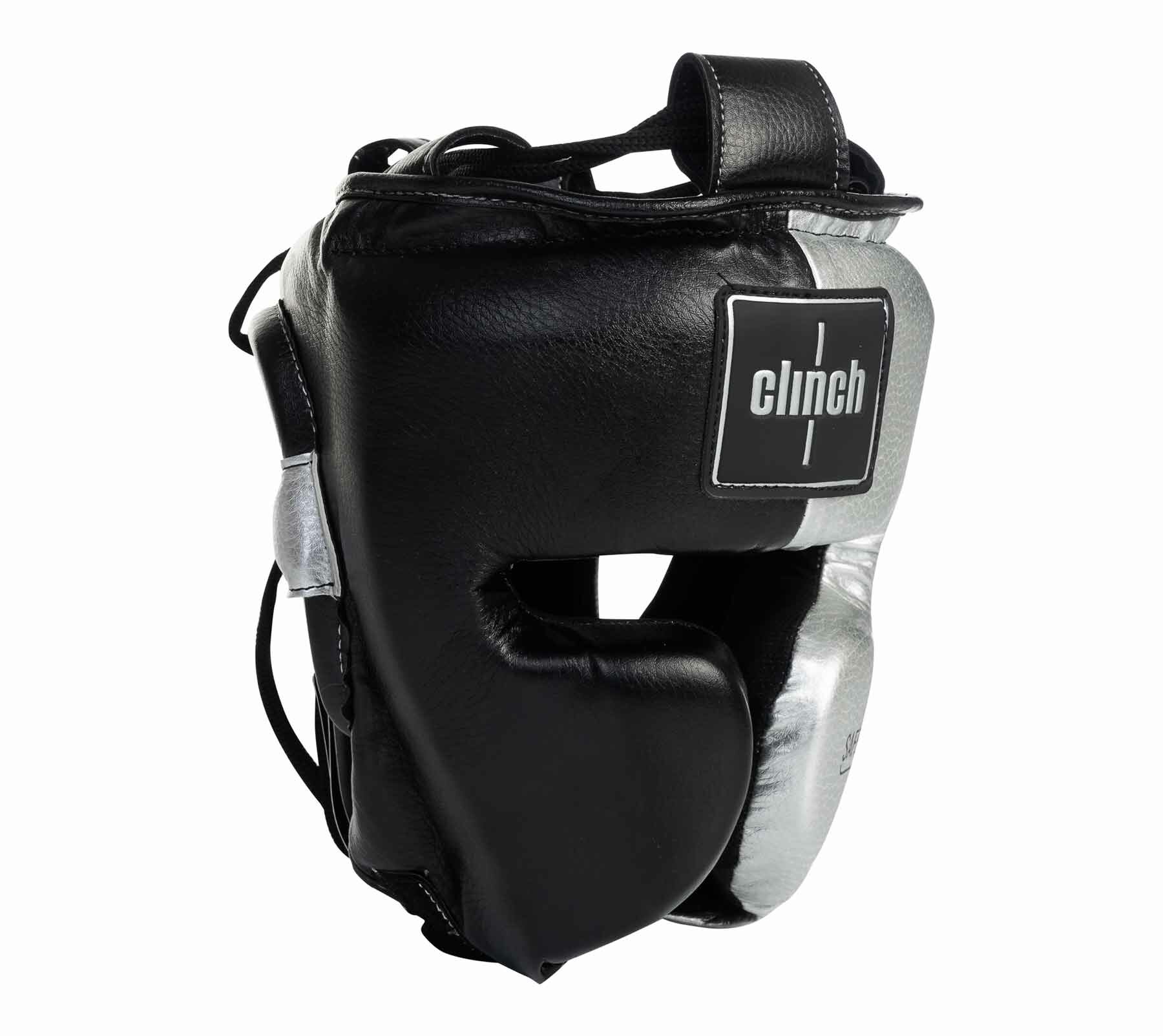 Шлем боксерский Clinch Punch 2.0 черно-серебристый (размер M) — фото 1