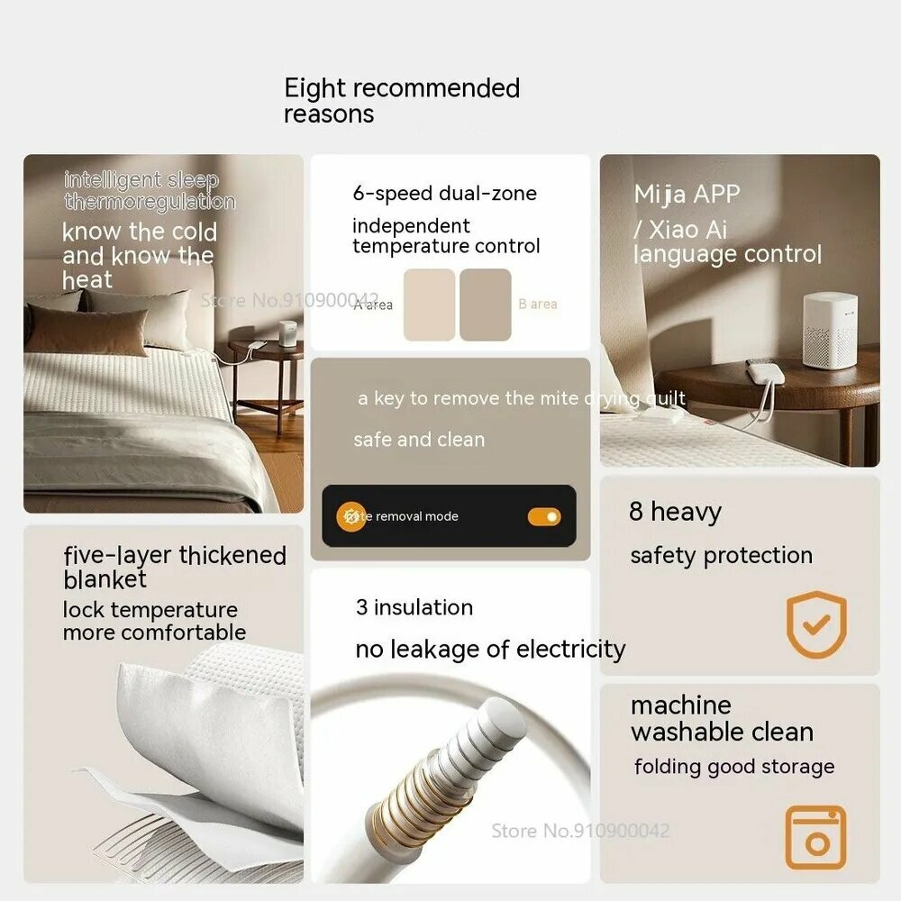 Изображение Xiaomi Электропростыня 150x180 см, 140, Вт.