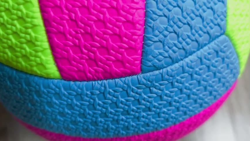 Волейбольный мяч Wowing, многоцветный, неоновый, синий, фуксия, салатовый — фото 1