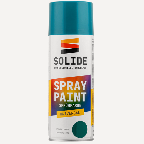Изображение товара Краска-эмаль аэрозольная акриловая в баллончике универсальная зеленый SOLIDE 400 мл (SL-27523-1)