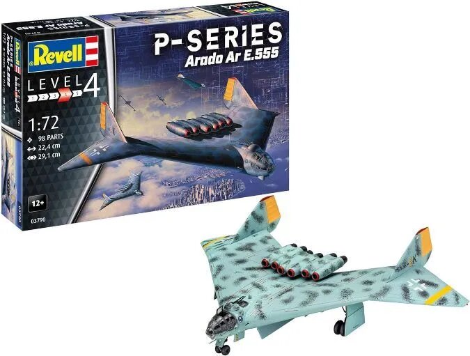 Сборная модель Бомбардировщик Arado AR E.555 1/72 03790
