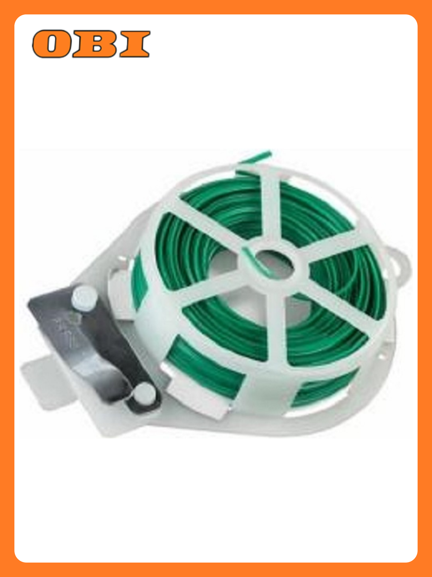 Проволока для подвязки растений на катушке металл в ПВХ 50 м