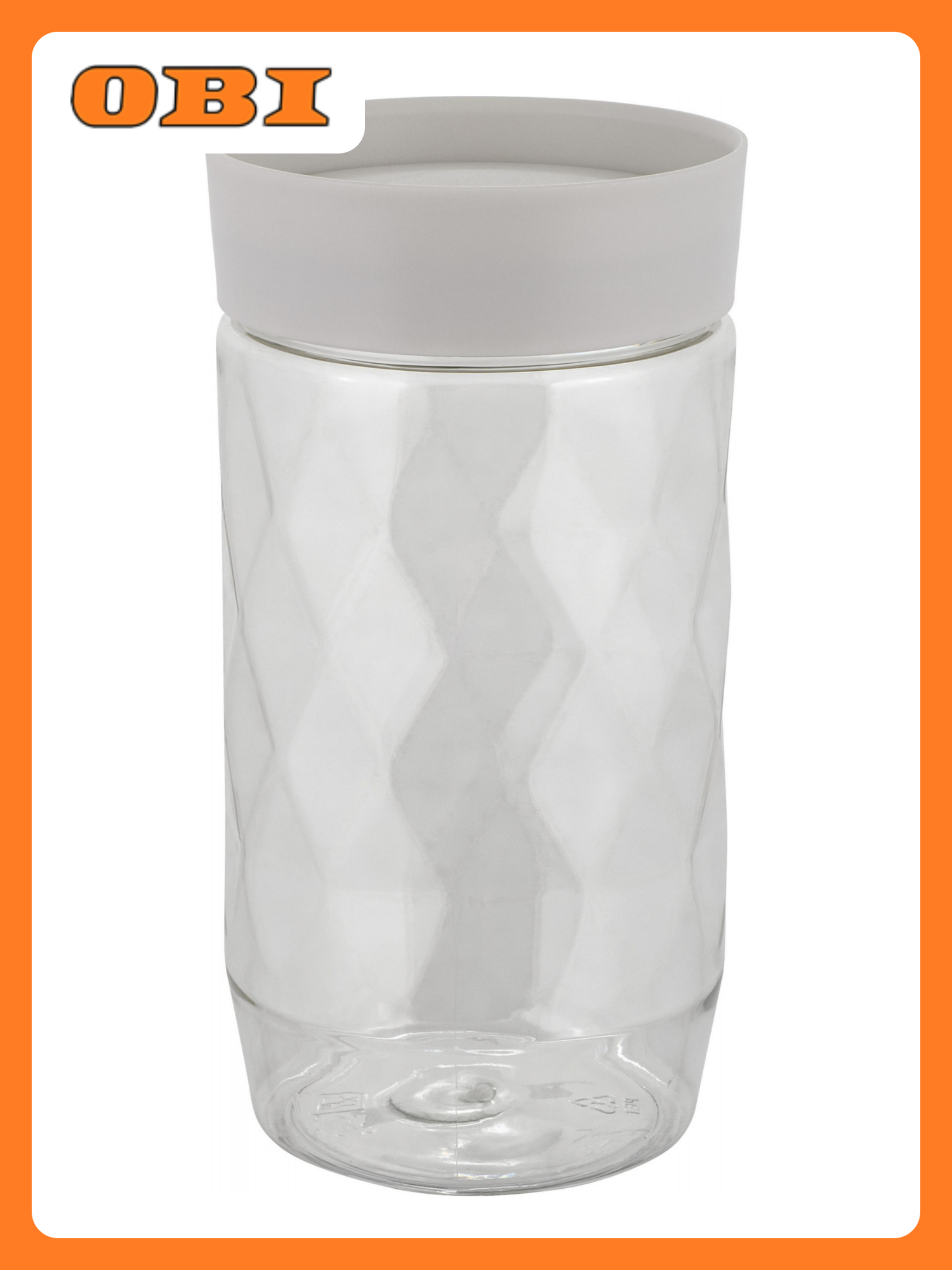 Банка для сыпучих продуктов Plast Team Stockholm 1л пепельный жемчуг