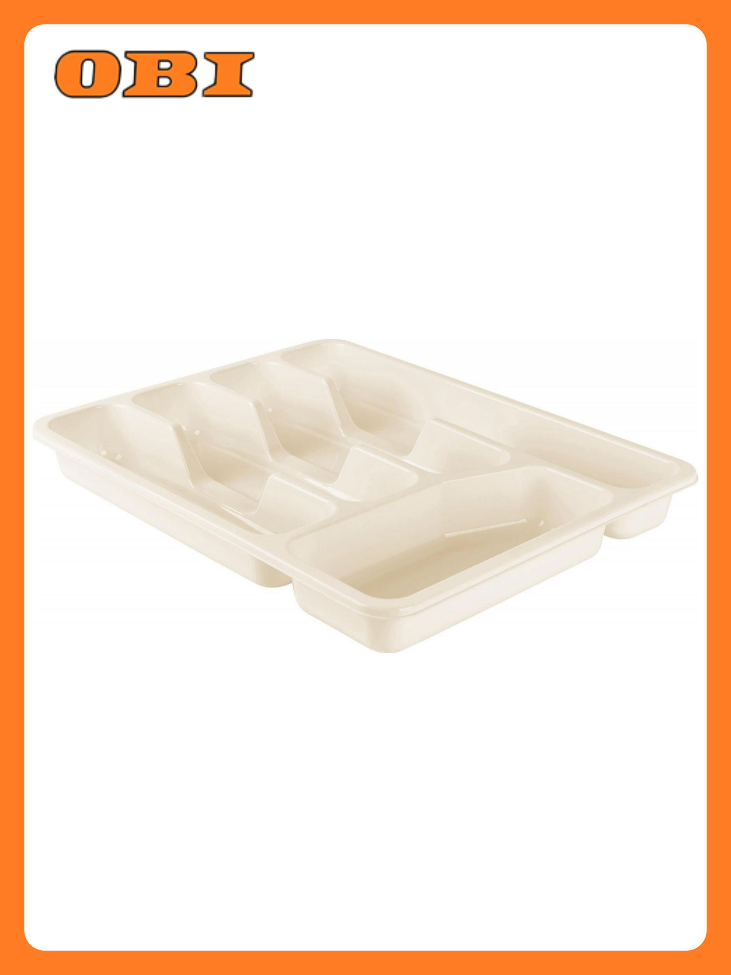 Лоток для столовых приборов Plast Team 330х260х43 мм молочный туман