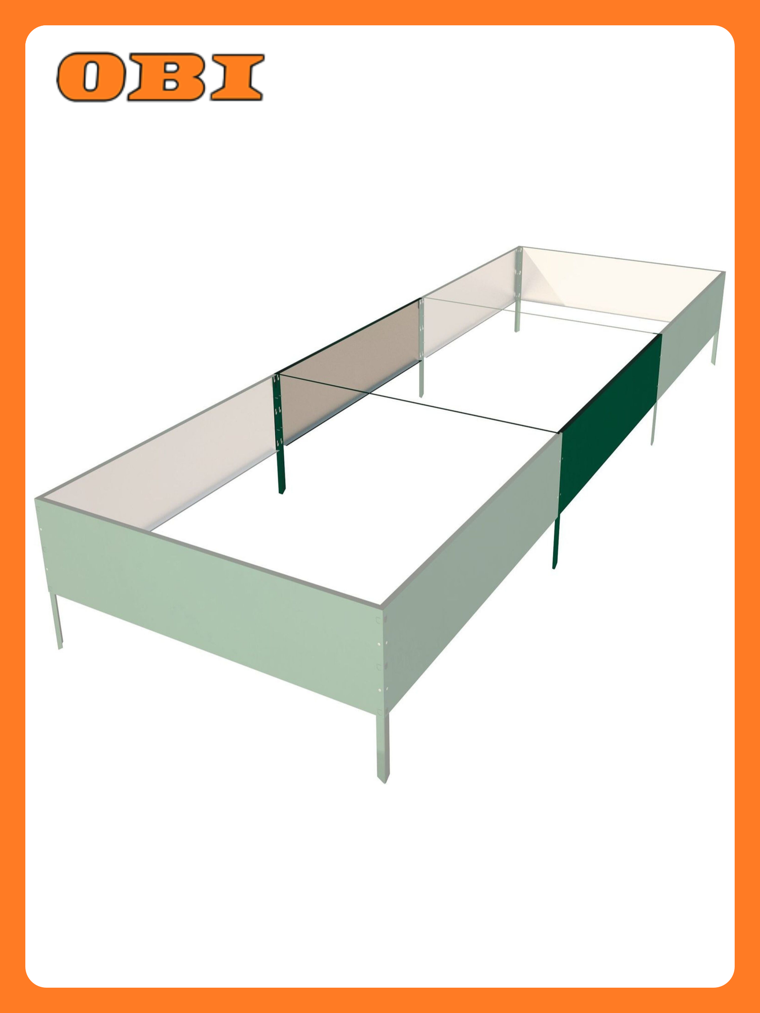 Бордюр для клумбы благо 100х100 см зеленый