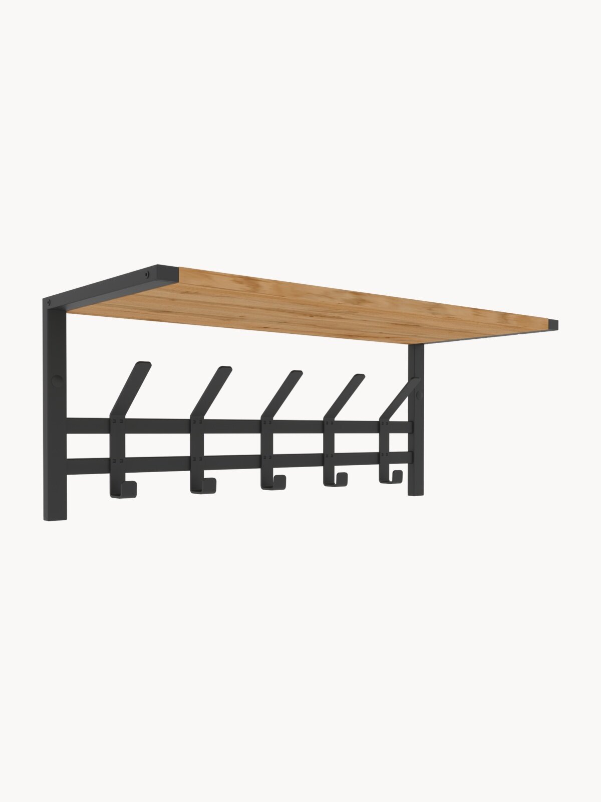 Вешалка настенная ЗМИ Торонто 21 для прихожей в стиле лофт, металлическая