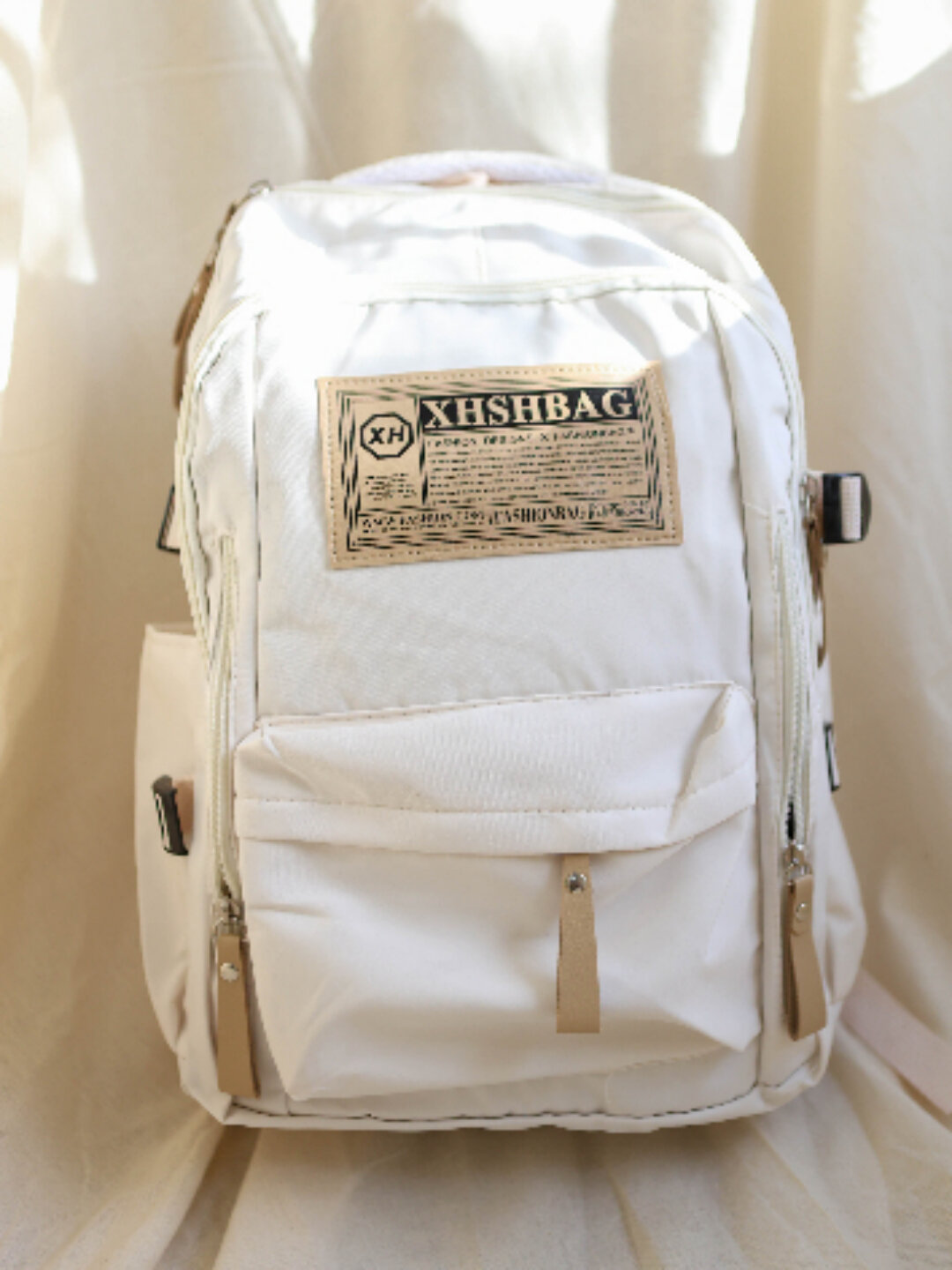 Рюкзак  XHSHBAG Classic 2025, фактура гладкая, белый