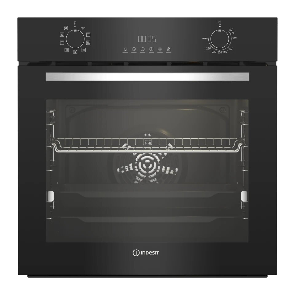 Электрический духовой шкаф Indesit IFE 4841 J BL 72 л черный