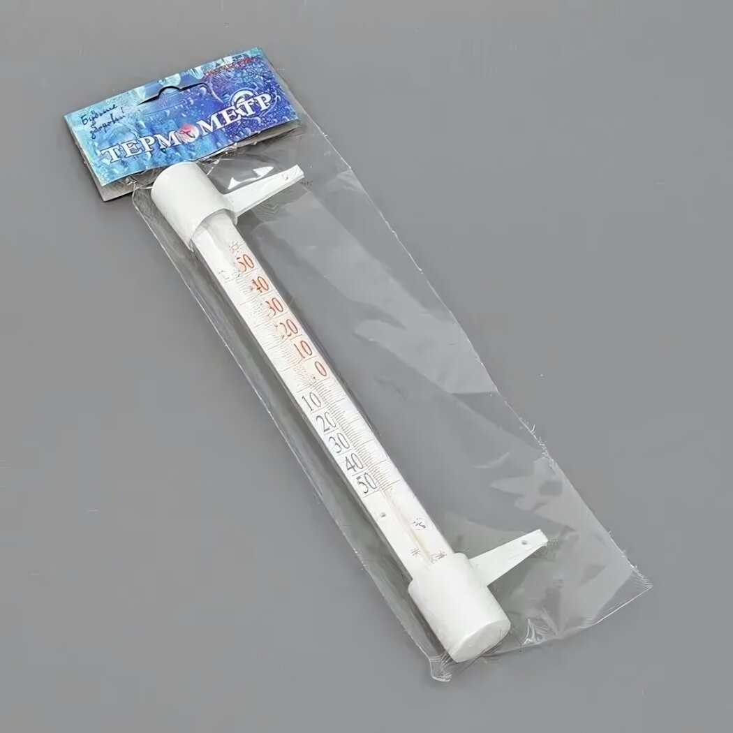 Термометр оконный 'Стандарт' пластик белый точные показания температуры