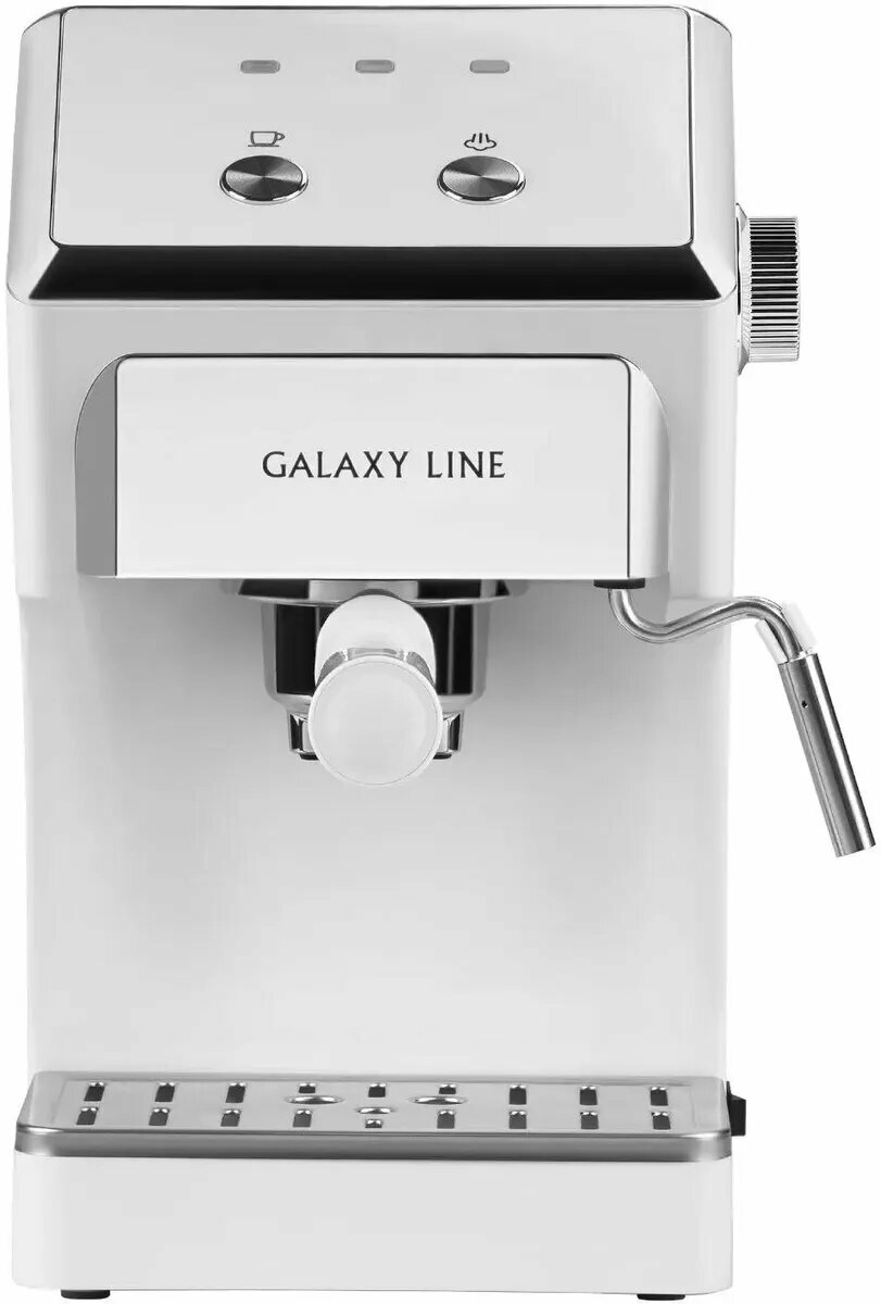 Кофеварка GALAXY LINE GL 0756 рожковая белый [гл0756лбел]