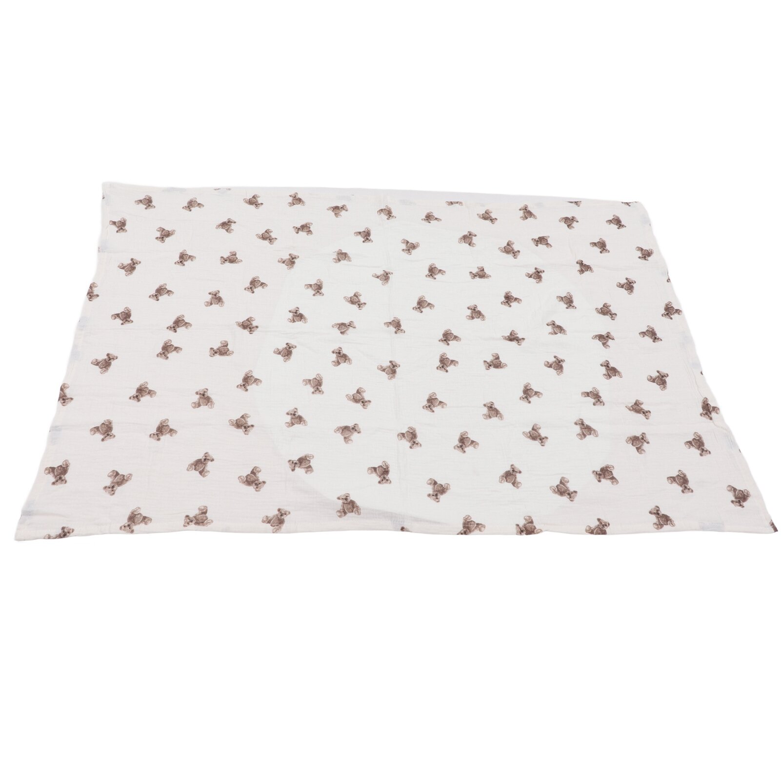 Детское одеяло 130x90cm Симпатичное изысканное изящное мультфильм Принт хлопок мягкий кожа дружелюбный у маленького одеяла для домашнего путешествия медведь