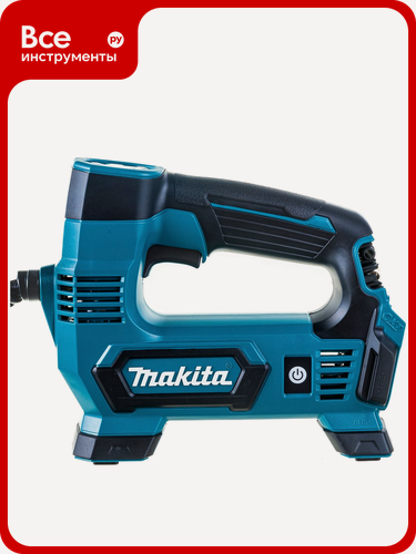 Изображение товара Насос Makita MP100DZ для накачки шин автомобилей с цифровым манометром и встроенным фонарём, производительность
